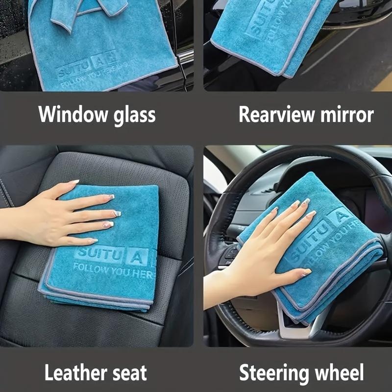Car Wash Towel Thick, Large, Absorbent Car Towel Double-sided Quick Drying Car Cleaning, Car Wash Towel Waxing Special Towel