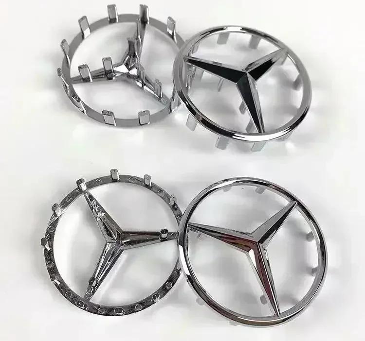 CRU1 Top Quality 52mm 57mm Steering Wheel Center Badge Star Logo Car Emblem with 18 Pins for Mercedes Benz C CLA CLS GLC GLE GLS E