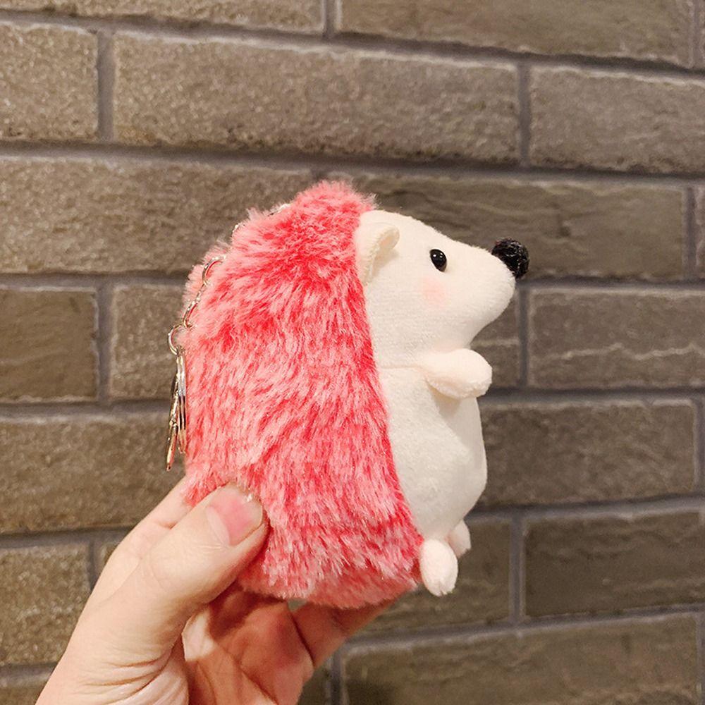 Korean Style Cute Hedgehog Bag Hanging Couple Ragdoll Doll Mini Plush Toy Doll Key Chain Pendant Girls Key Chain Bag Pendant