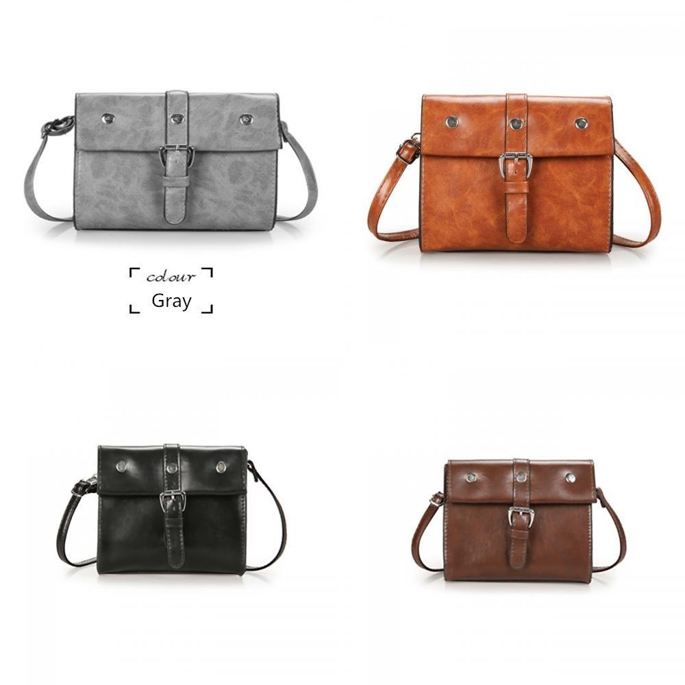 Trendy Retro European American Design Small Square Bag For Women With Magnetic Closure
