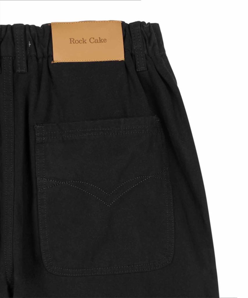 ROCKCAKE Draw Pocket Work Pants - Black