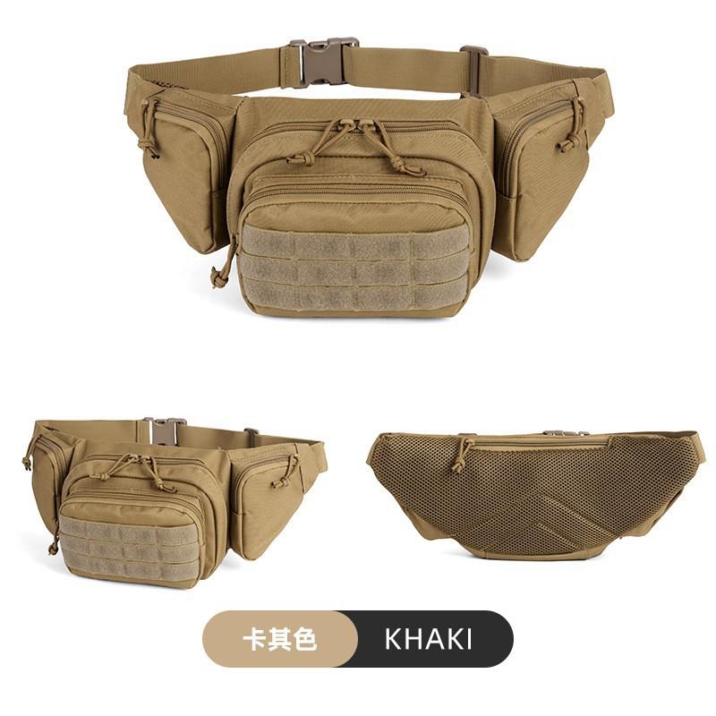 

New Outdoor Fishing Roadbag Cycling Hiking Single Shoulder Crossbody Sports Bag Multi Functional Camouflage Tactical Waist below 20L хаки