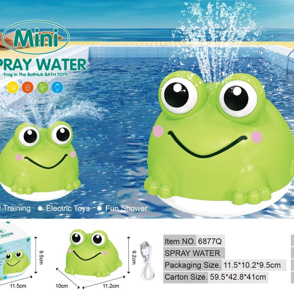 Giocattolo Elettrico Rana Spruzza Acqua Per Bagno Estivo e Giochi in Piscina