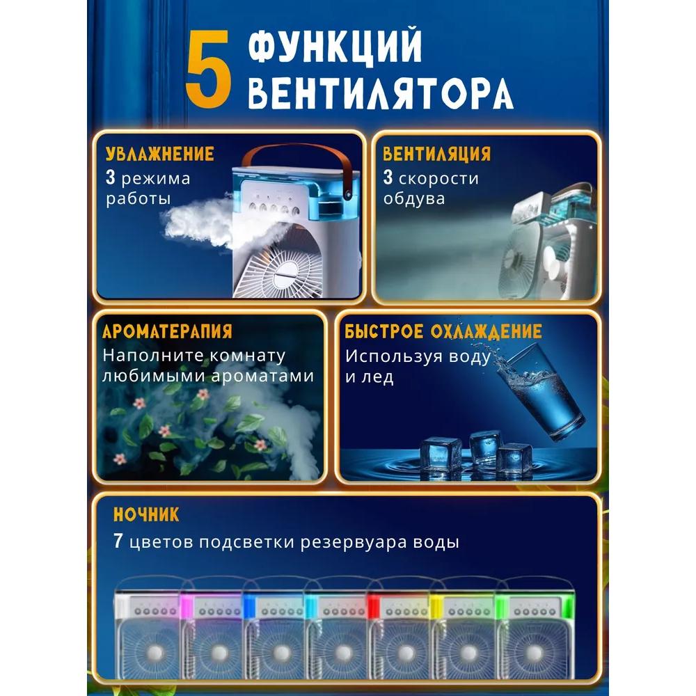 Desktop fan/humidifier/air cooler. The micro air conditioner is on your desk.