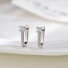 Fashionable Diamond-inlaid U-shaped Earrings for Women Niche Design High-end Earrings Ear Buckle Earrings for Women