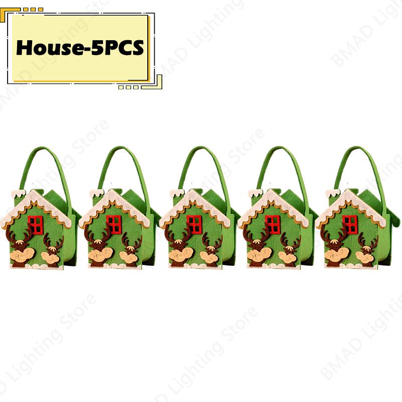 Christmas Gift Bags Felt Santa Claus Sack Pouch For Xmas Tree Decorations Candy Presents Holder Stocking Stuffers Party Supplies