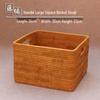 Hand-Woven Rattan Storage Basket