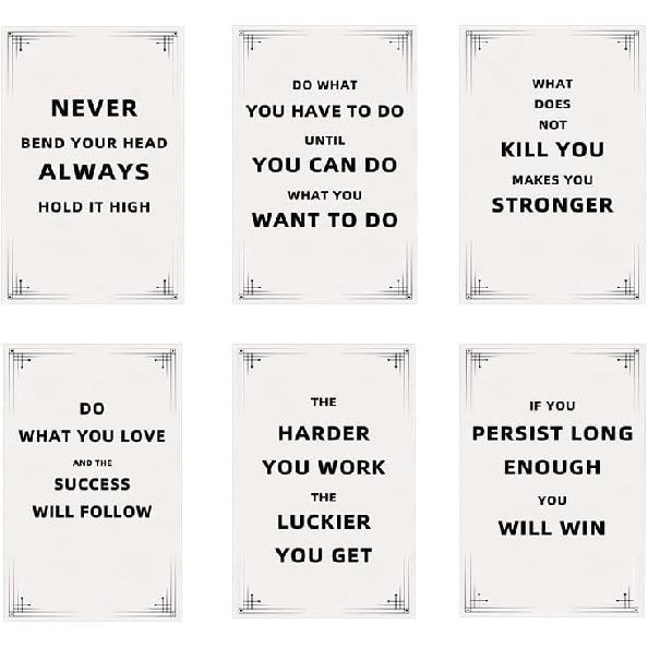 Turaranusy Positive Affirmations Uplifting Quotes pirational Motivational Posters Saying Affirmation Wall Art Office Wall Art & Decor Motivational 8x10 Unframed