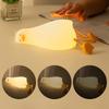 Lying Flat Duck Night Light, LED Squishy Duck Lamp, Cute Light Up Duck, Silicone Dimmable Nursery Nightlight