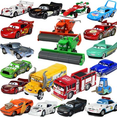 Disney Pixar Cars 2 3 Lightning Mcqueen The King Frank Race Div Fritter Miss Alloy Modellauto 1:55 Fahrzeuge Jungen Spielzeug Für Kinder