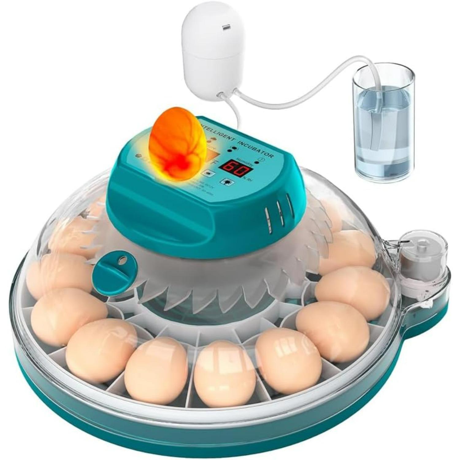Egg Incubators for Hatching Eggs, Chicken Incubator for 15 Eggs with Automatic Egg Turning and Humidity Control, for Hatching Chickens, Quails X001