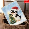 Christmas Pearl Painting Kit Handmade DIY Penguin With Christmas Tree Home Decoration Painting