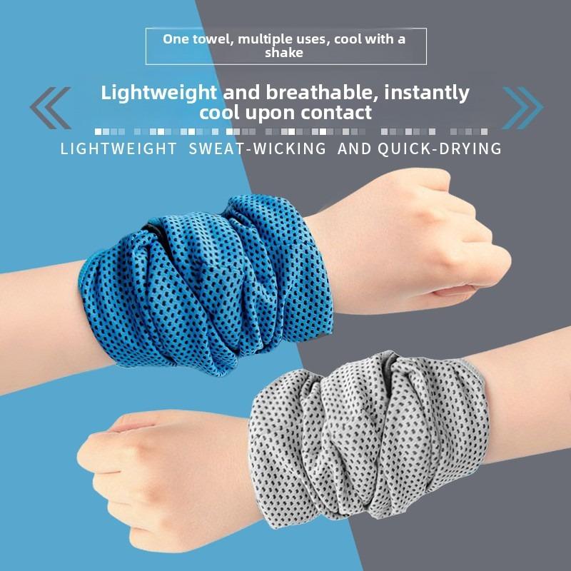 Sports Anti-Sweat Wristband for Running - Cold-Feeling Wrist Support - Fitness Equipment for Both Men and Women - Breathable and Portable