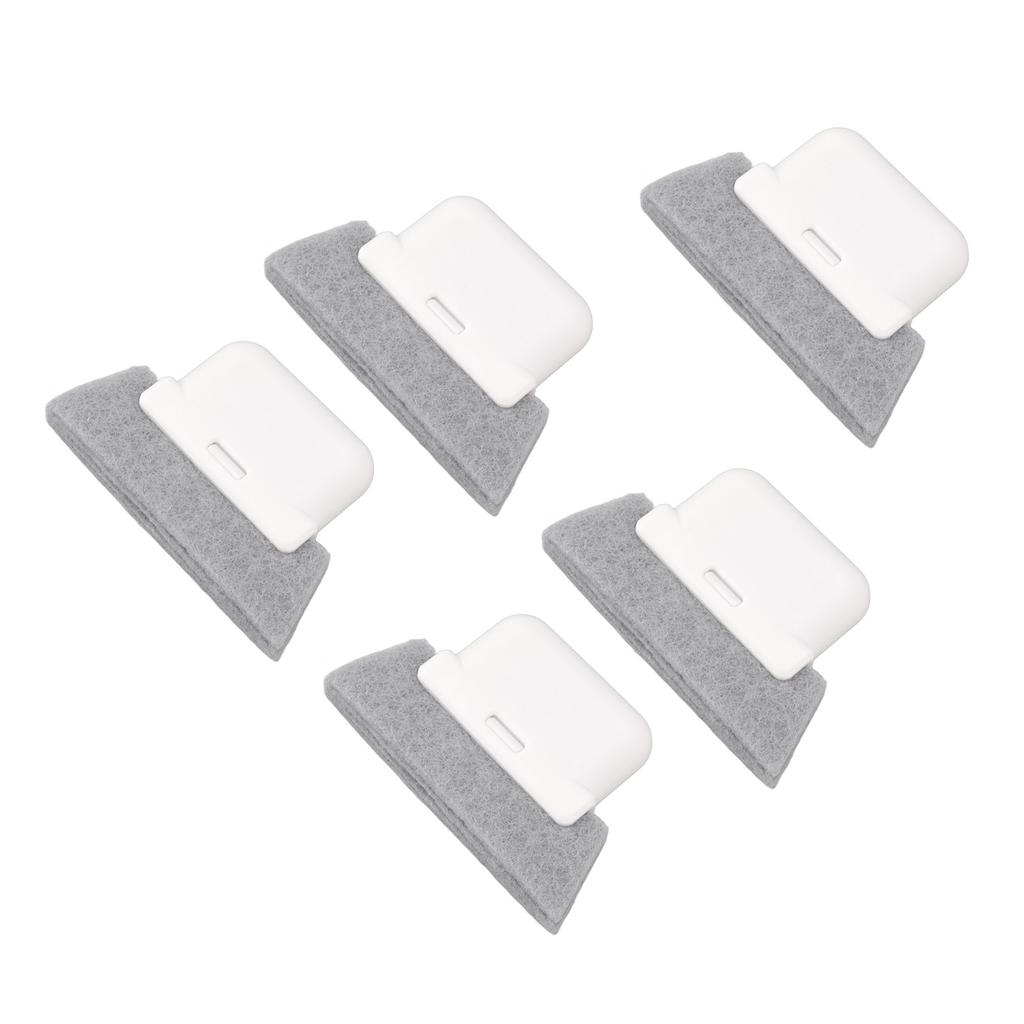 5Pcs Window Track Cleaning Brush Detachable Window Groove Gap Cleaning Brush Tools with Scraper for