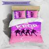 KPOP 3pcs Bedding Set Duvet Cover Closure Includes 1 Duvet Cover & 2 Pillowcases for All Seasons Bedroom Home Dorm Decor