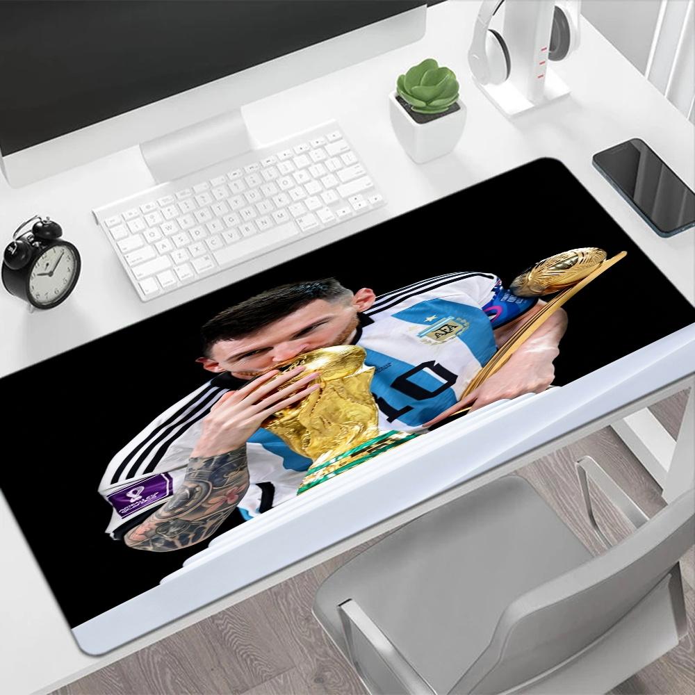 Lionel Messi Argentina World Cup Gaming Mouse Pad Desk Mat Hd Print Desk Pad Nonslip Rubber Bottom Perfect Gift For Gamers And Professionals