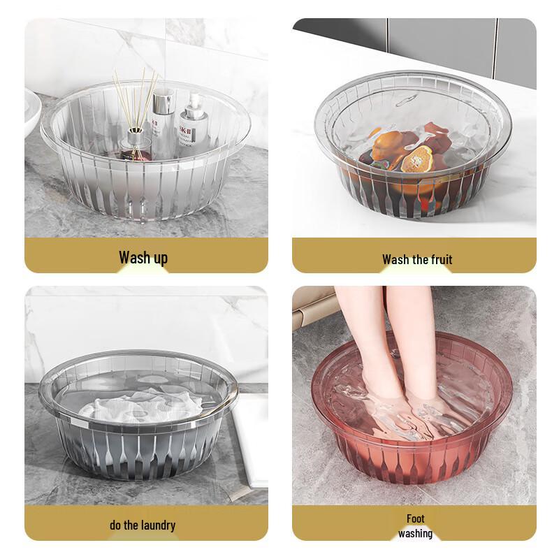 HUIHUADU Large Thickened Plastic Foot & Wash Basin