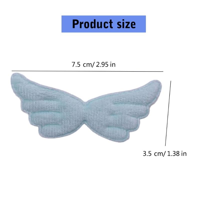 Handmade Craft Project Kits Crafting Headband Angel Wing Applique Shoes Patches Sewing Headband Accessories