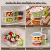 2-in-1 Double Layer Drain Basket Multifunctional Fruit Vegetable Washing Basin with Strainer Foldable Handle Strainer Bowl