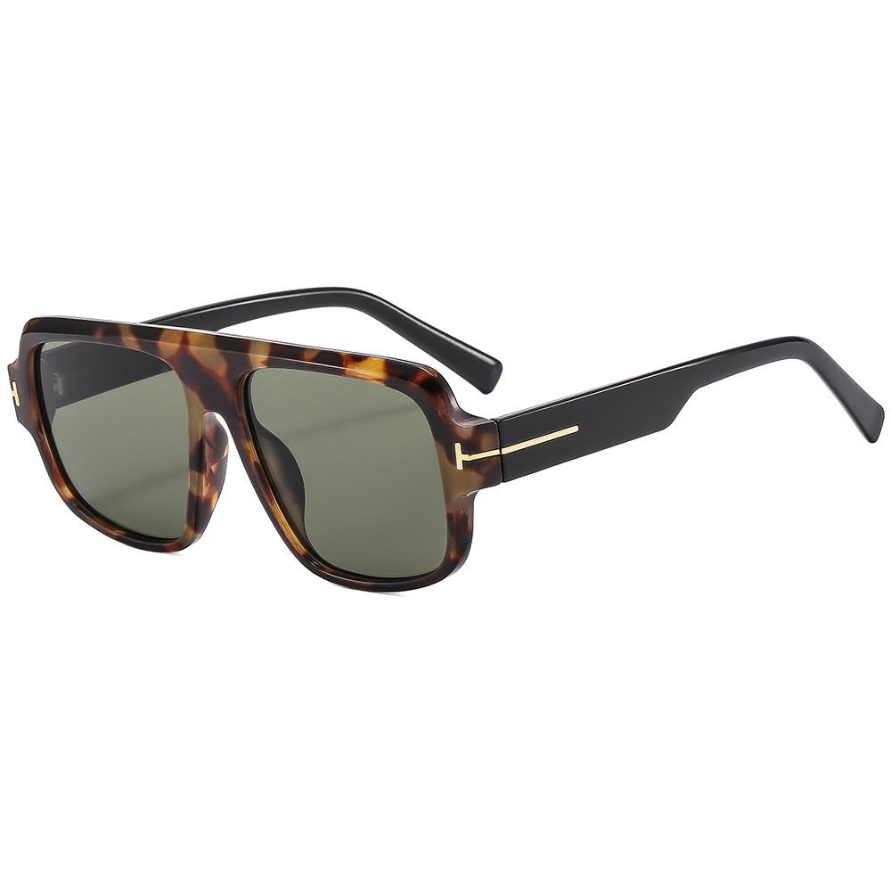 Fashion Men Square Sunglasses With Uv400 Protection For Outdoor Travel And Parties