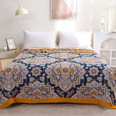 Large Size Cotton Sand Four-layer Tassel Gauze Adult Towel Blanket Ethnic Style European Style Blanket Single Double Sofa Blanket Nap Cover Blanket
