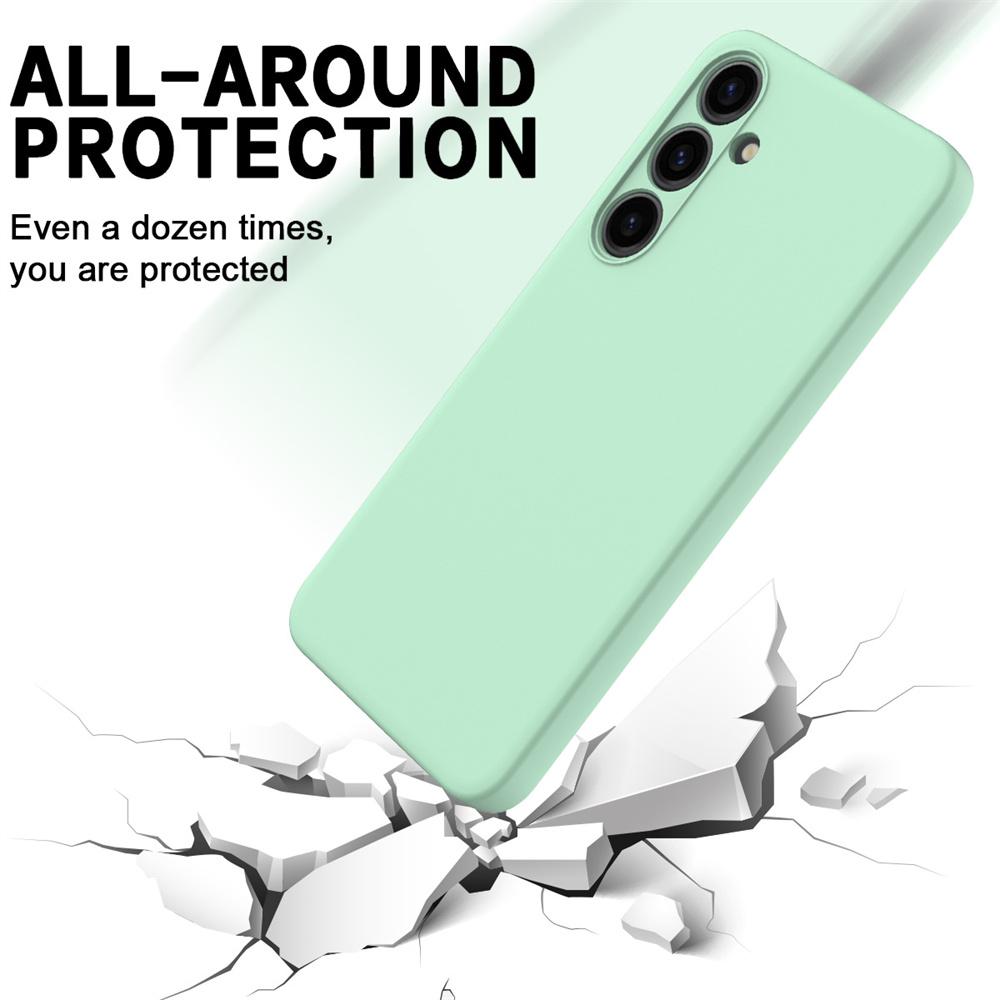 Camera Lens Protector Phone Cases For S23 S24 FE Delicate Liquid Silicone For Samsung Galaxy S23 S24 S25 UItra Plus soft Cover