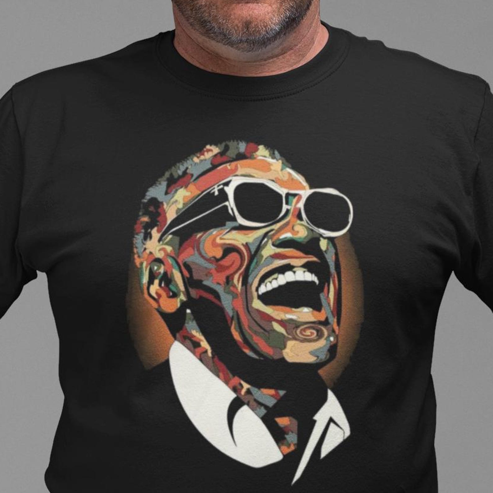 Ray Charles Portrait T-Shirt – The Genius of Soul 3XL
