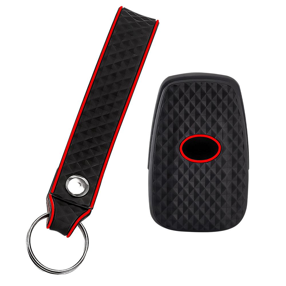 Silicone Remote Car Key Case Cover For Toyota Chr Camry Corolla Rav4 Highlander C-Hr Prius Land Cruiser Prado Shell 3/4 Buttons