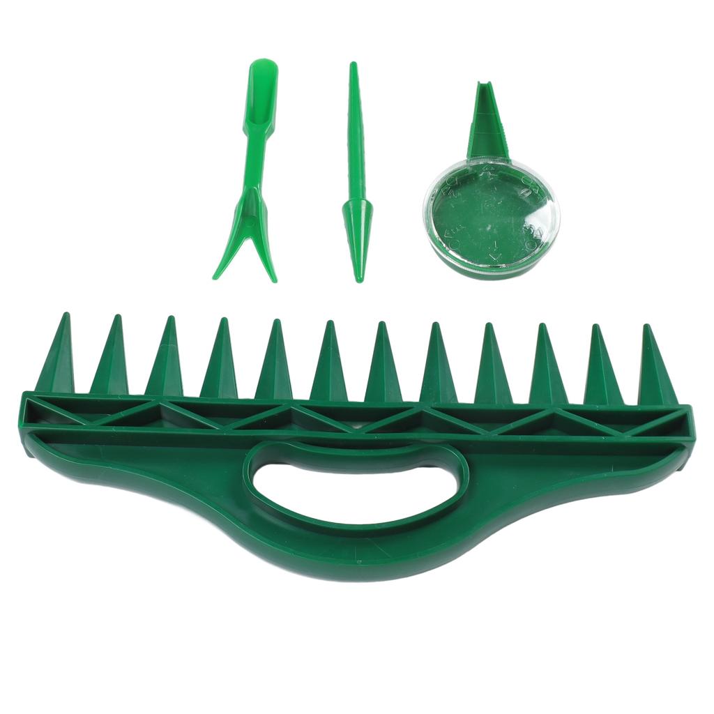 12 Holes Soil Digger Planter Increase Efficiency Garden Sowing Spacer with Adjustable Seeder