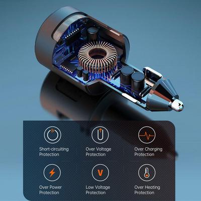 65w High-power Car Charger Pd Interface Qc3.0 Fast Charging Voltage Monitoring Sc01 Notebook Computer Battery Charging Units