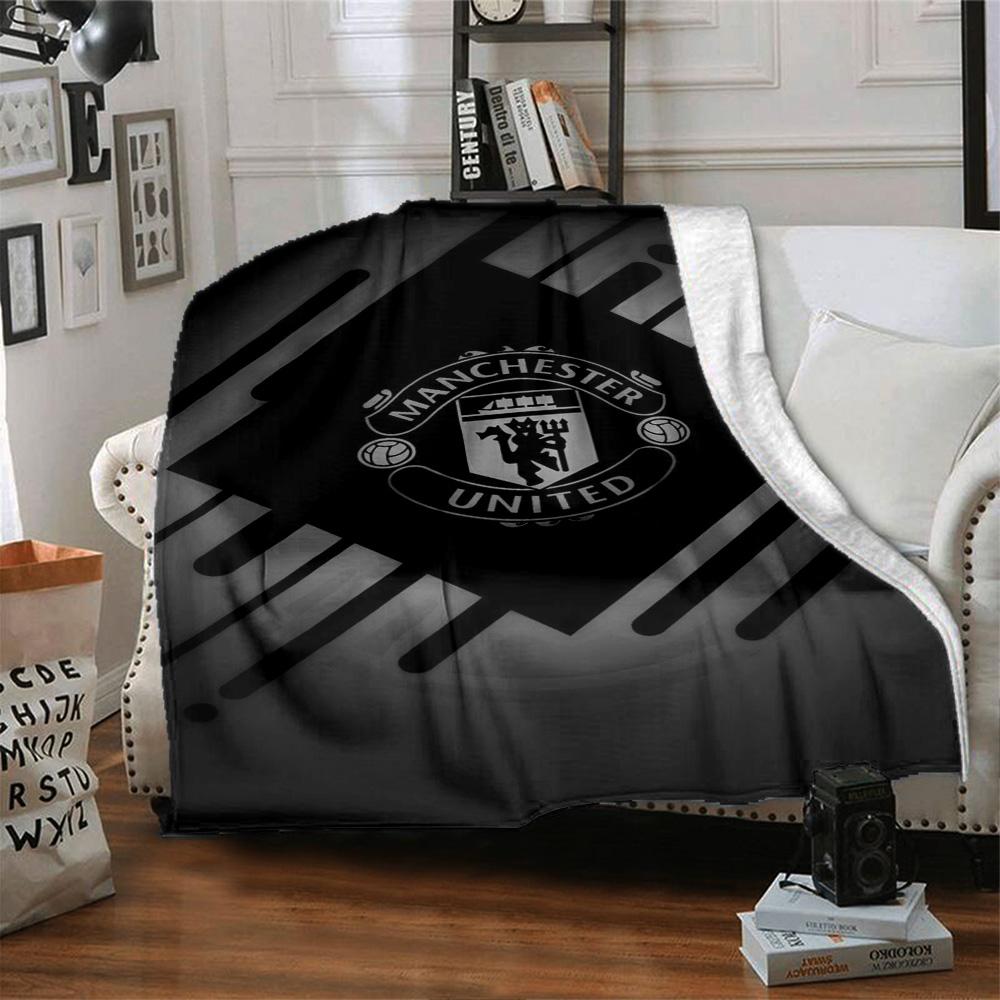 Manchester Blanket Soft Warm Cozy Great for Sofa Office Chair for All Seasons Modern Perfect Gift for Relatives and Friends
