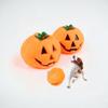 Halloween Pumpkin Dog Toy Squeaky Vinyl Toy for Small Medium Dogs
