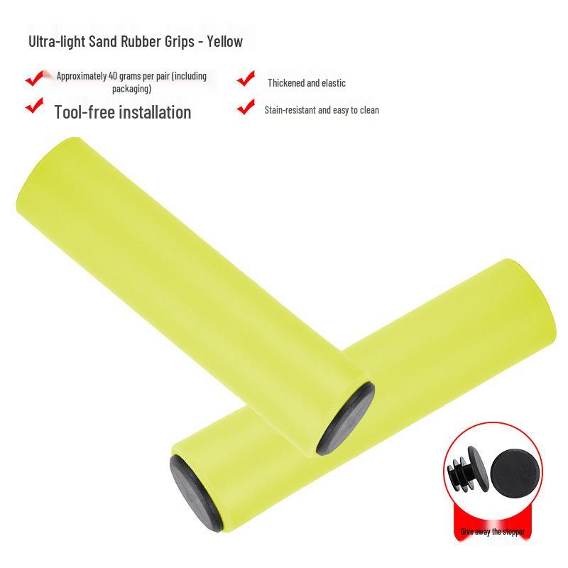 New Soft Silicone Handlebar Grips for Mountain Bikes