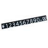 Compact ABS Price Display Card with Number Grain Style