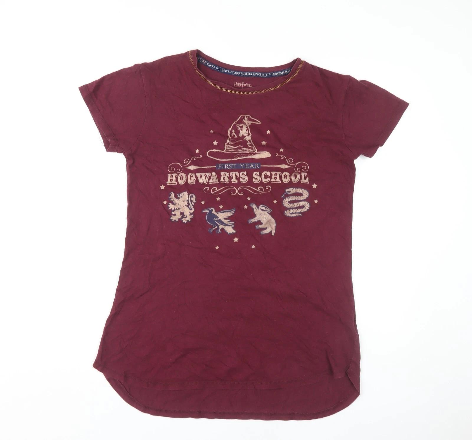 

Harry Potter Unisex Adults Red Hogwarts T-Shirt S M
