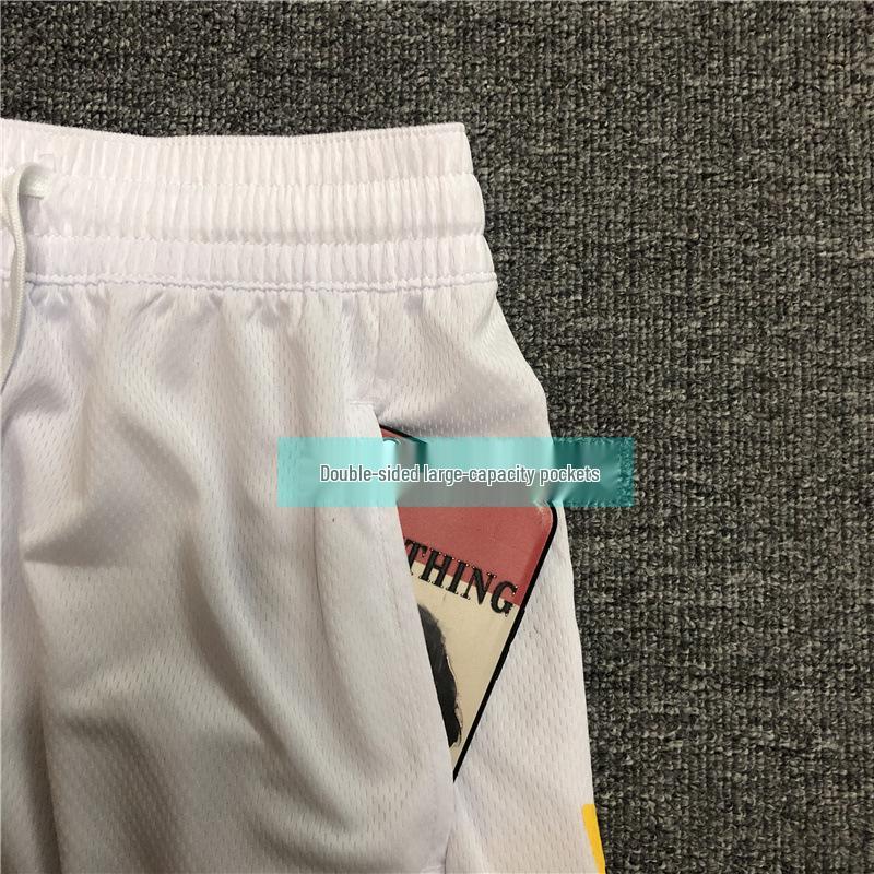 Breathable Quick-Dry Basketball Shorts - Ice Cream Star Print Unisex High-Street Style