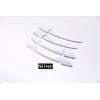 4 x Carbon Fiber ABS Chrome Obložení kliky dveří auta Mercedes Benz A GLK GL ML C Třída W204 X204 W176 S LOGO auta