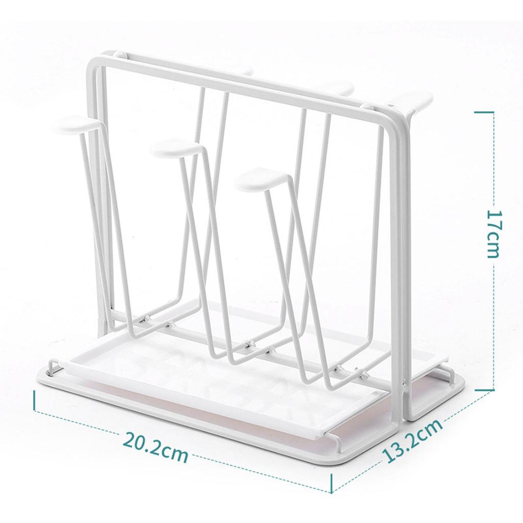 Luxury Cup Mug Drying Rack Holder Drainer Display Hook Metal Cup