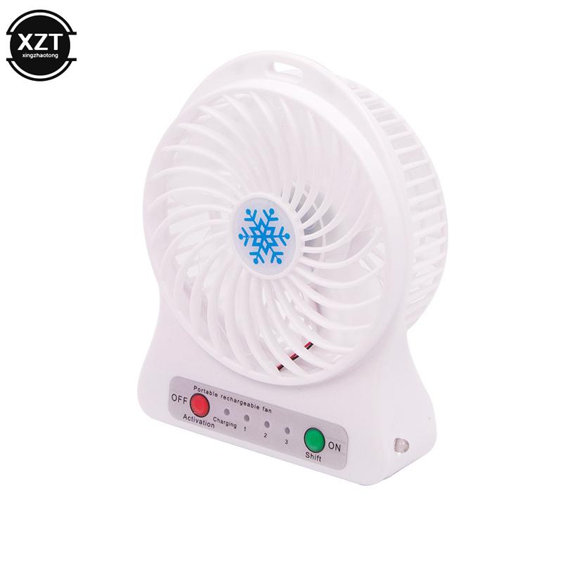 New Portable Rechargeable Led Light Fan Air Cooler Mini Desk Usb Fan Third Wind Usb Fan Cooling Handheld Mini Fan Hot Sale