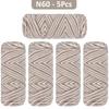 5pcs/pack Multicolor Gradient Yarn Balls, Soft Acrylic Yarn Threads, DIY Hand-Knitted Fashion Sweater, Scarf, Hat Crafting Kit