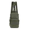 Casual Multi Pockets Men Chest Bag Shoulder Bag Multifunction Sports Message Bag Solid Color Cloth Crossbody Bag Travel