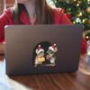 Cute Christmas Mouse Hole Wall Sticker Xmas Noel Navidad Home New Year Decoration
