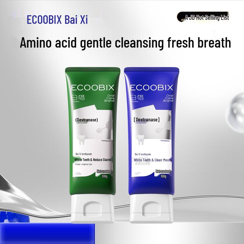 Baixi Longjing & Blueberry Toothpaste 2-Pack