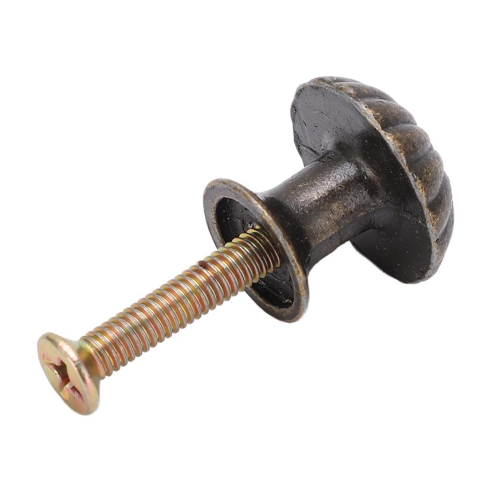 20pcs Antique Bronze Cabinet Knobs Single Hole Drawer Pulls Classic Furniture Handles For Drawers