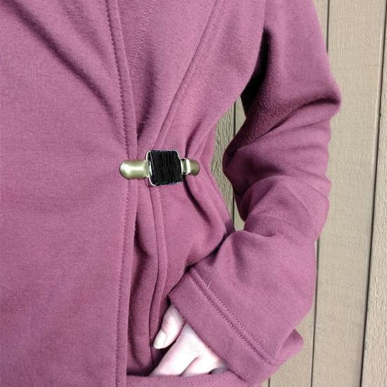 Clip per Maglione Bocca d'Anatra Elastico Geometrico Flessibile Fermo Decorazione Abbigliamento Gioiello Regalo Donna Scialle