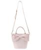 Maison de Fleur Women's Tweed Pearl Shoulder Bag, Off-White
