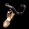4Pcs Women Clear Acrylic Plastic Sandal Lady Shoes Display Stand Inserts Holders
