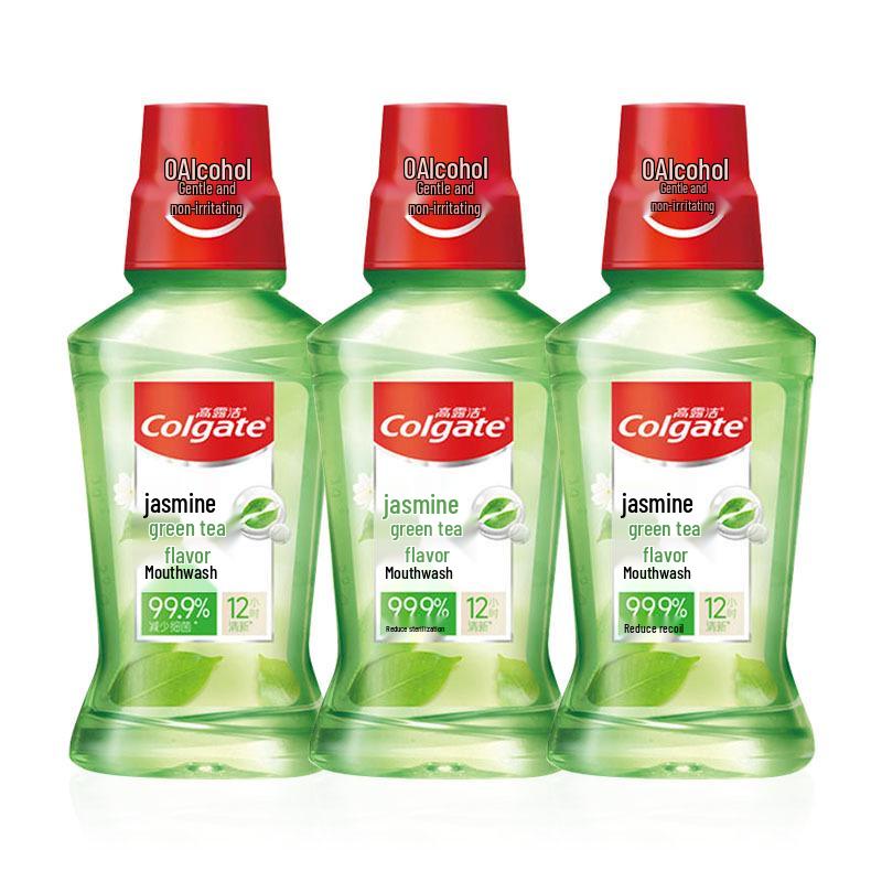 Colgate Jasmine Green Tea Mouthwash 250ml - Portable Travel Size Bottle