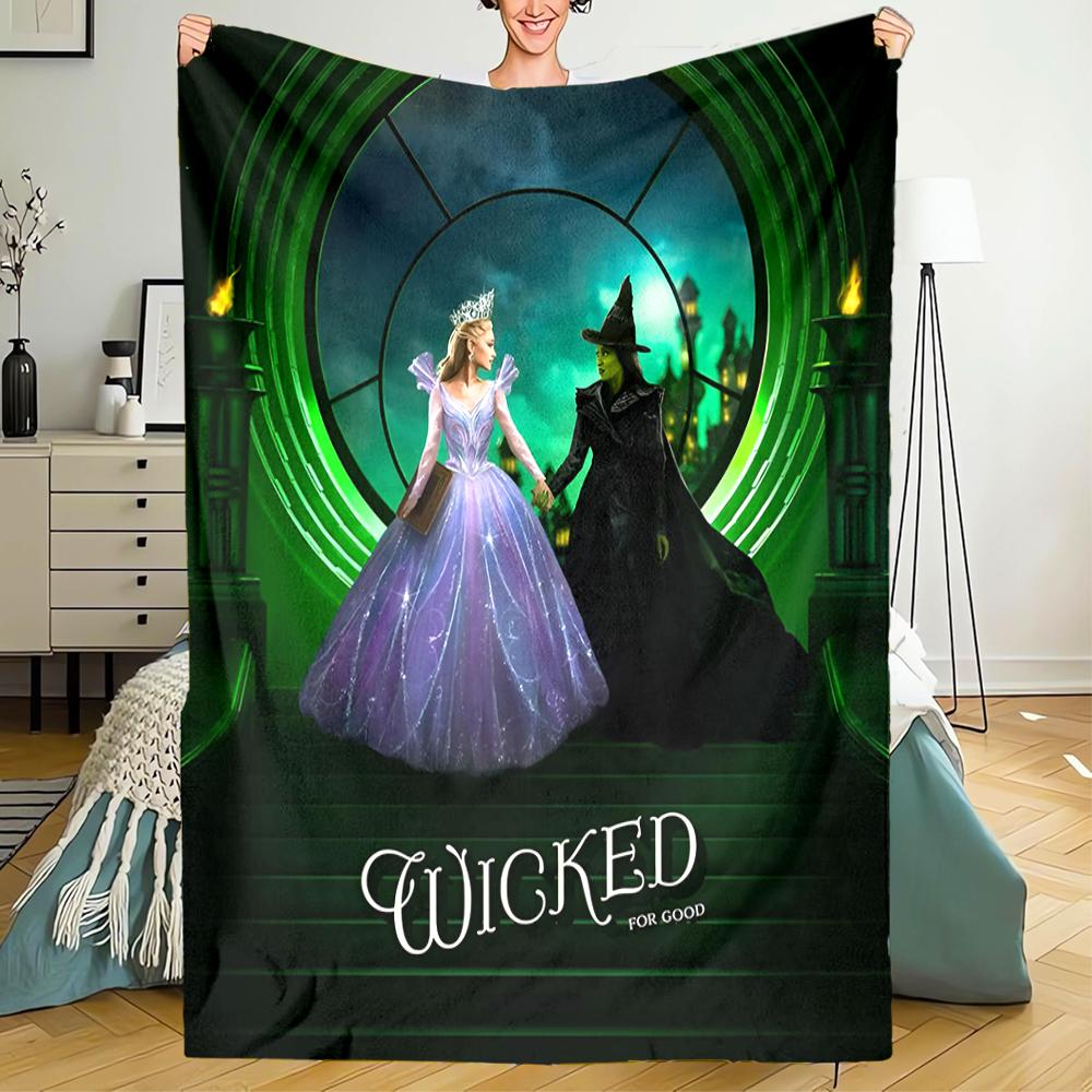 Wicked Theme Printed Blanket - Perfect for Couch, Bed, Travel & Outdoor Use | Machine Washable, Cozy & Durable.