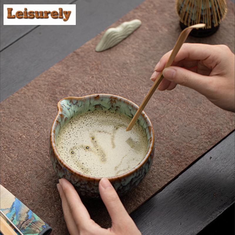 Green Tea Set Complete Set Handmade Whisk Grinder Brushes Bamboo Chasen Japanese Matcha Set Kit Tea Maker Tea Ordering Tools